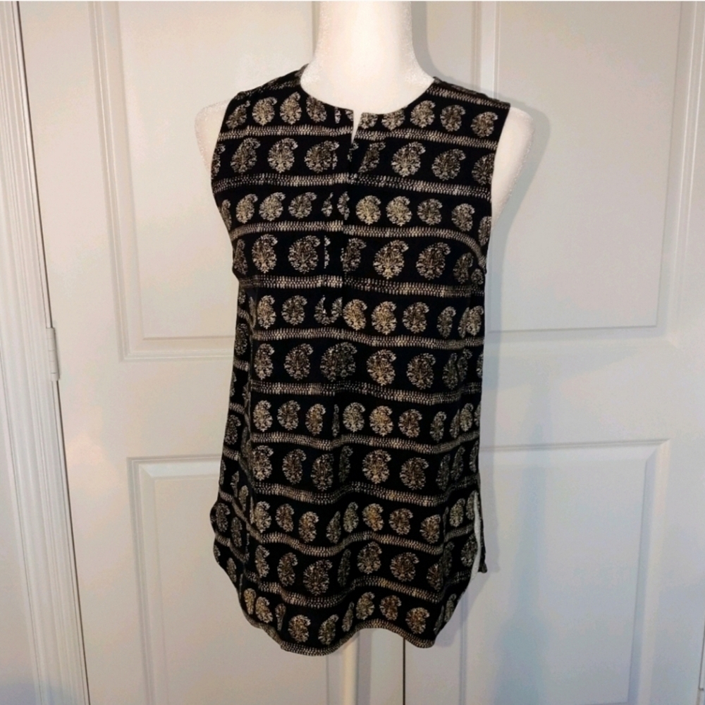 Madewell button up graphic design tank